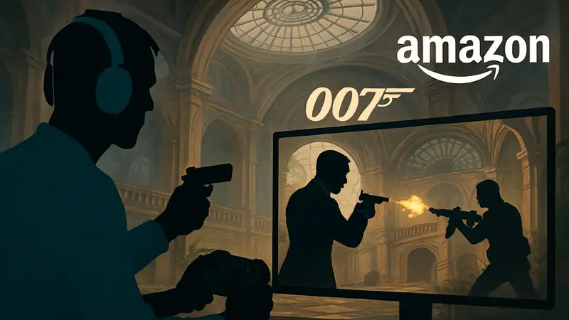 Игровой процесс 007 First Light и логотип Amazon