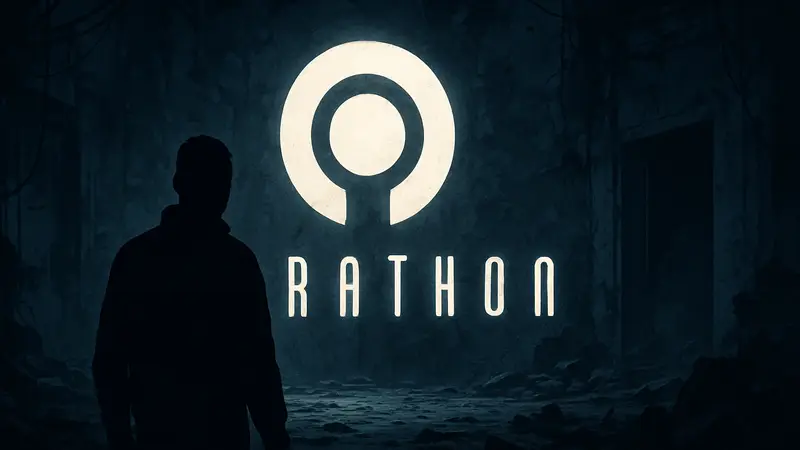 Логотип шутера Marathon на тёмном фоне, символизирующий проблемы продаж игры от Sony и Bungie.