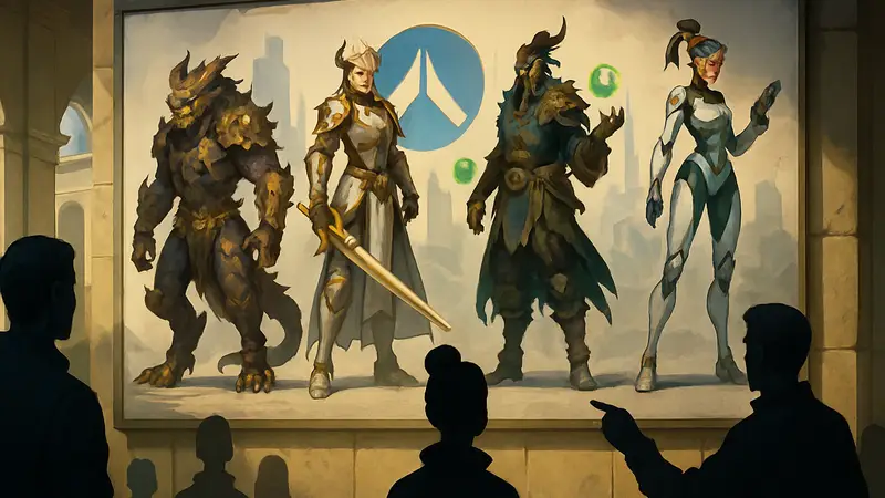 Концепты новых скинов для Overwatch 2, показанные в опросе Blizzard