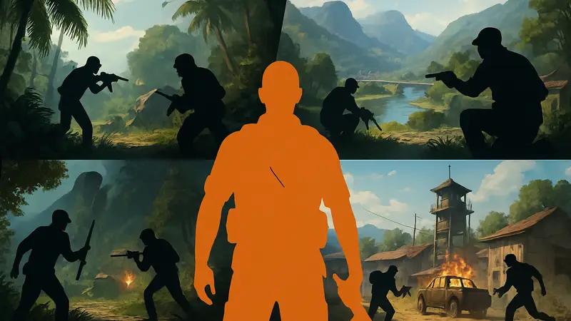Игровые сцены из игр, похожих на Far Cry, открытый мир, шутеры