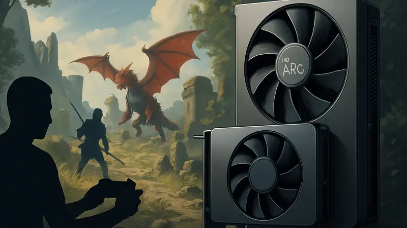 Графические процессоры Intel Arc Alchemist и Battlemage с новой функцией многокадровой генерации для игр.