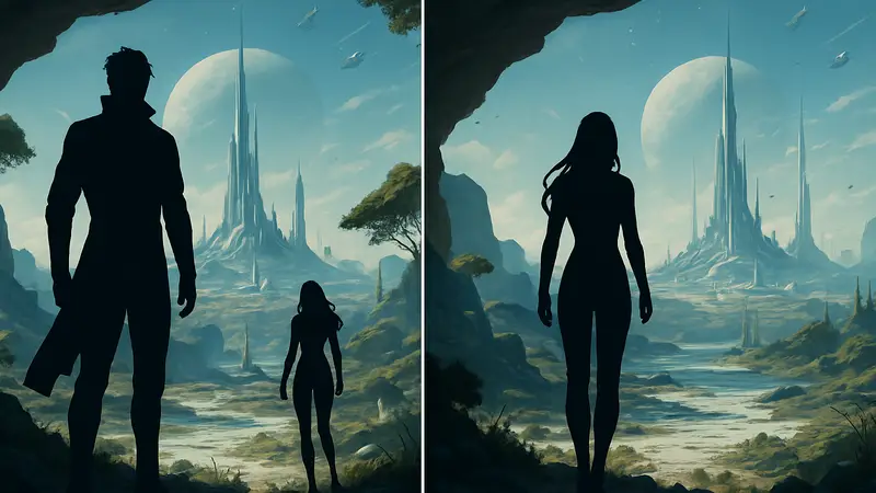 Обложка Love and Deepspace "Tameless Territory" до и после удаления персонажа Валко с арта.