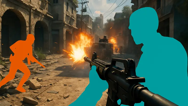 Скриншот из динамичного шутера от первого лица на Steam, демонстрирующий интенсивный геймплей и новую графику.