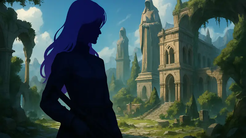 Игровой персонаж Елена Рено из Solo Leveling: Arise, стоящая на фоне новых игровых локаций.