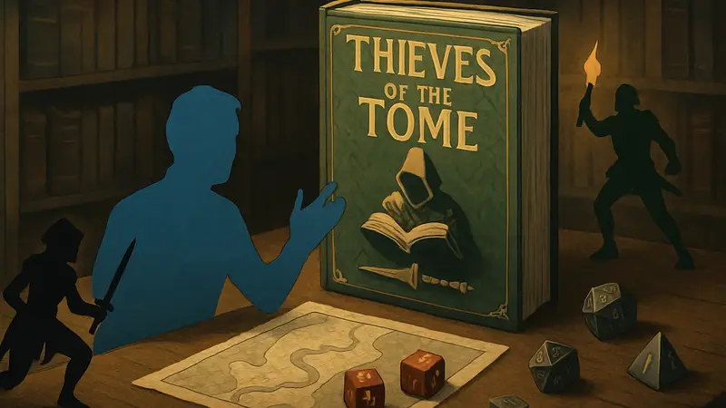 Книга или элементы настольной ролевой игры Thieves of the Tome