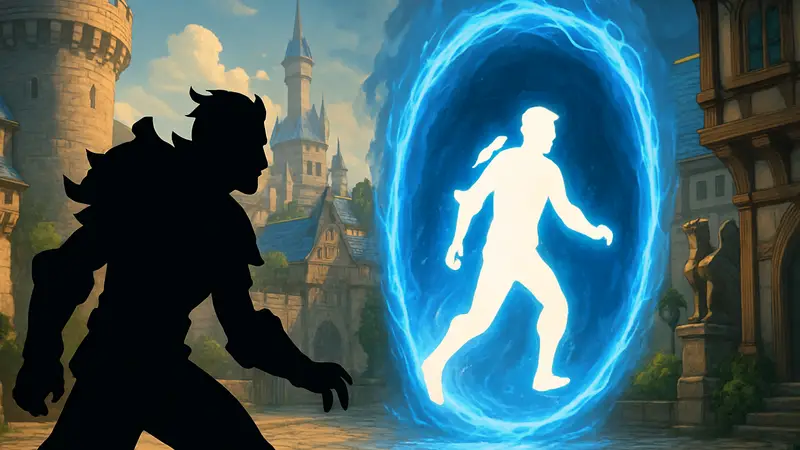 Игрок World of Warcraft использует баг для телепортации по карте.