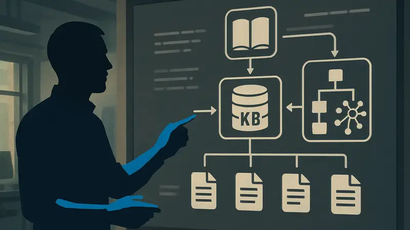 Андрей Карпати объясняет архитектуру LLM Knowledge Base, схематическое изображение базы знаний ИИ.