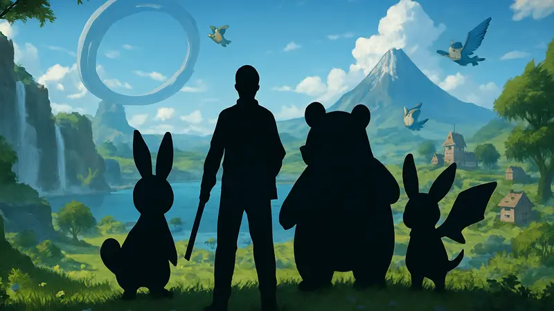 Изображение персонажей-Палов из Palworld на фоне игрового мира, символизирующее масштабное обновление игры.