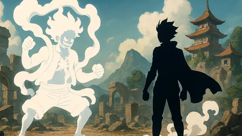 Луффи в трансформации Gear 5 из аниме One Piece. Новая форма Gear 6 в финальной саге.