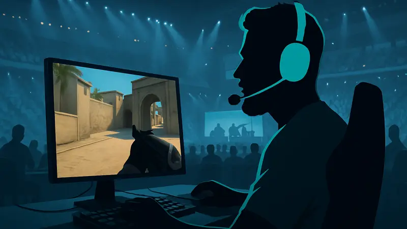 Легендарный киберспортсмен FalleN на турнире по Counter-Strike 2.