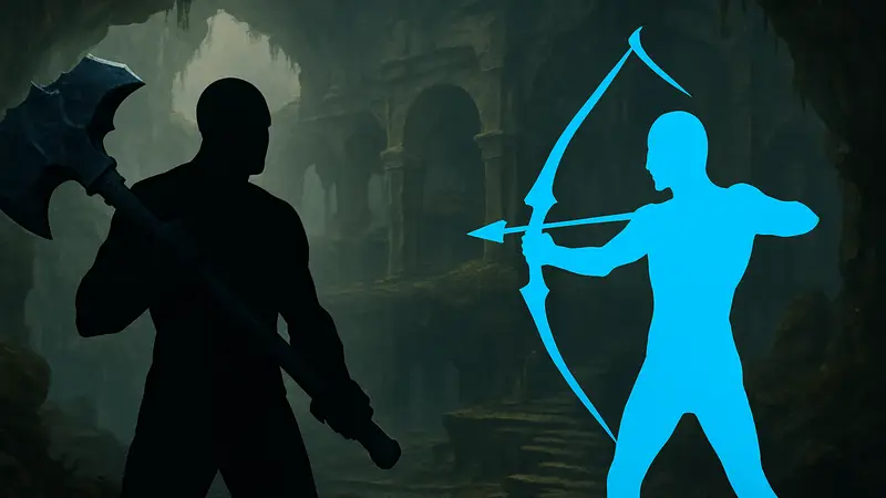 Скриншот Maul Axe и Attuning Bow из Grime 2. Лучшие ранние оружия для прокачки.