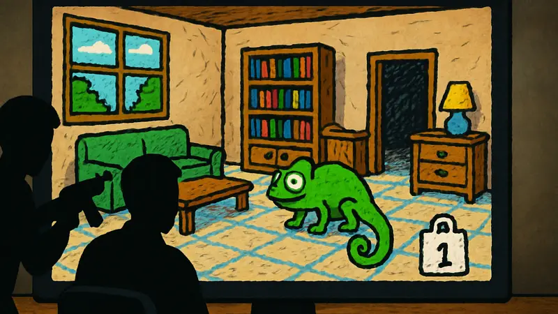 Геймплей Meccha Chameleon в стиле MS Paint, миллион продаж, Steam