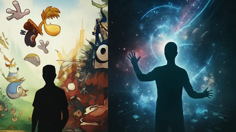 Обложки или скриншоты игр Rayman Origins и Child of Eden, символизирующие игровую классику PS3.