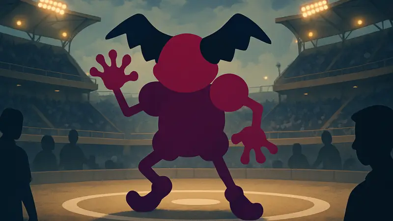 Mr. Mime из Pokémon на фоне арены, с надписью «Гайд по Mr. Mime».