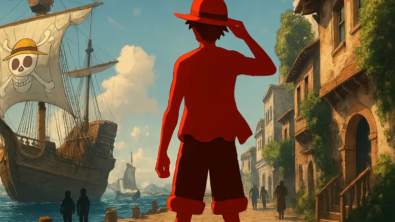 Луффи из аниме "Ван-Пис" (The One Piece) от Netflix в новом стилизованном исполнении, тизер 2027 года.