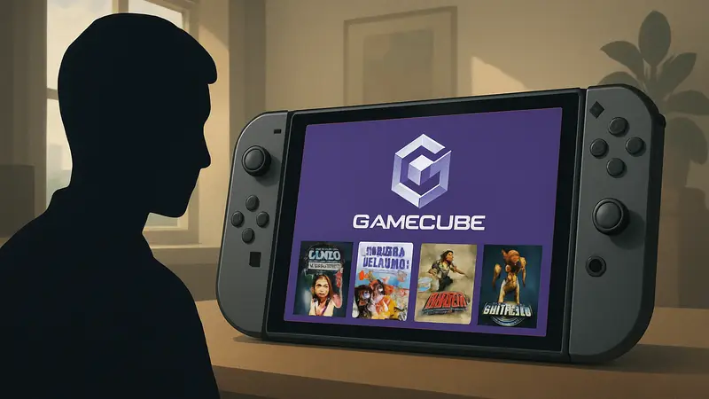Изображение приложения GameCube на экране Nintendo Switch 2 с обновленными функциями