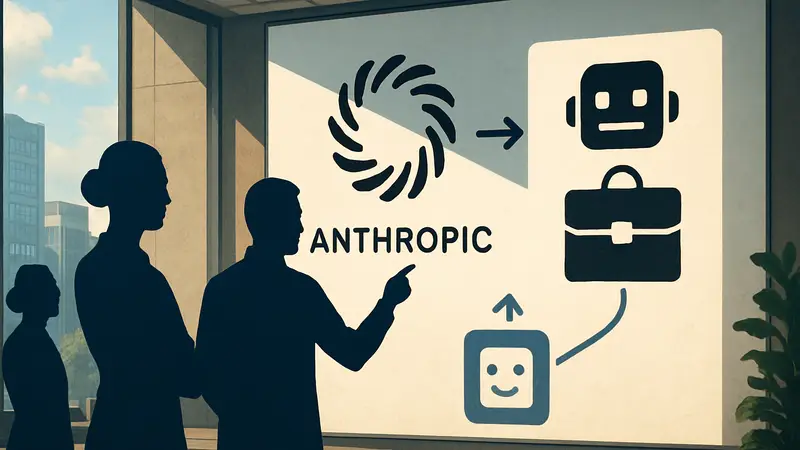 Логотип Anthropic и Claude Managed Agents, символизирующий упрощение развёртывания ИИ в бизнесе.