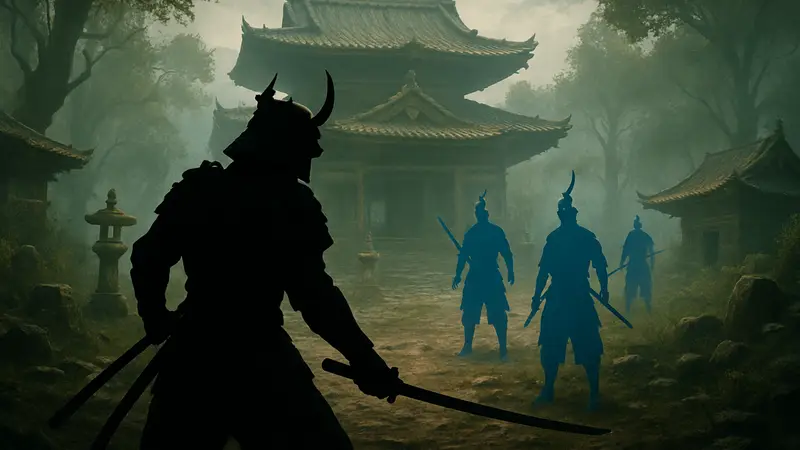 Nioh 3 геймплей, самурайский воин, скриншот из Nioh 3, Мастера Воюющих Царств.