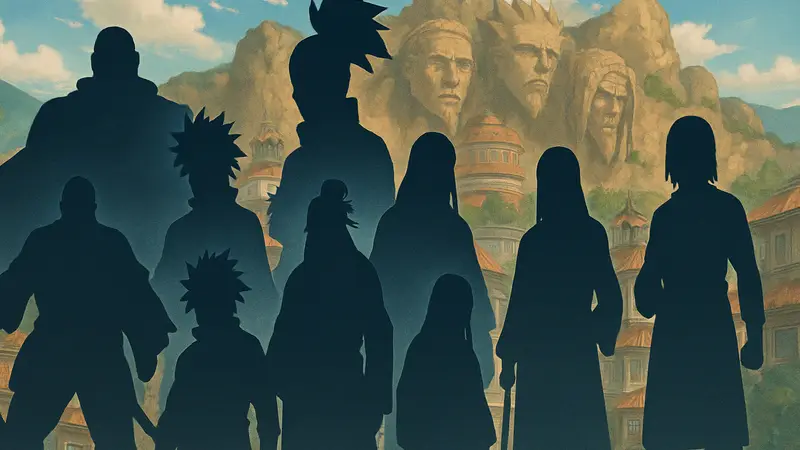 Групповой коллаж сильнейших аниме-персонажей, старше 100 лет.