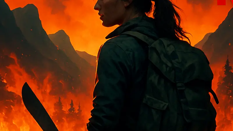 Постер нового survival-триллера Netflix, который стал глобальным хитом стриминга.