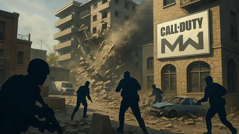 Скриншот из Call of Duty: Modern Warfare 4, показывающий динамическое изменение карты Kill Block в процессе игры.
