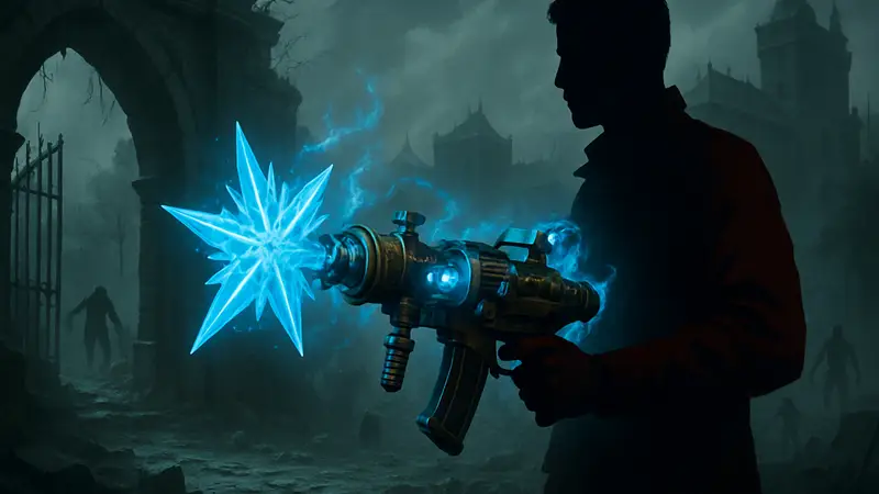 Изображение чудо-оружия Jotunn Star из режима Zombies в Black Ops 7 Totenreich.