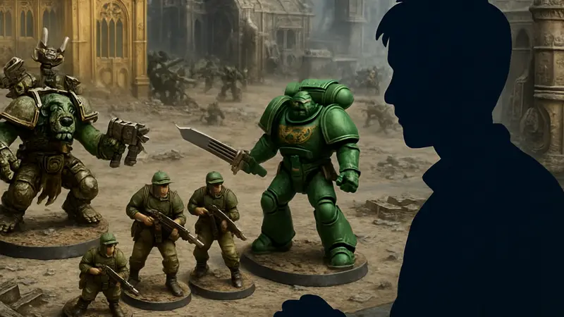 Новые миниатюры из стартового набора «Армагеддон» Warhammer 40,000 на игровом столе
