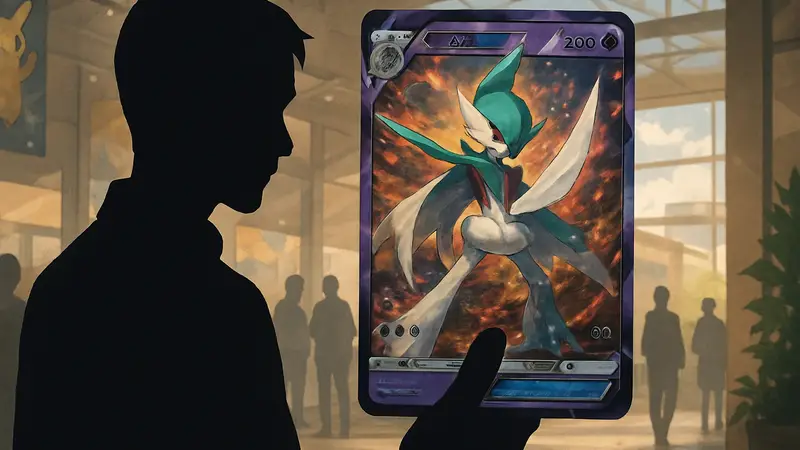 Редкая карта Pokémon Mega Gallade 2026 от Akira Egawa, иллюстрация для коллекционной карточной игры