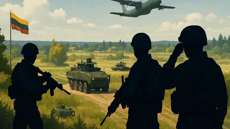 Скриншот Broken Arrow: Baltic Battalion DLC с современными балтийскими юнитами.