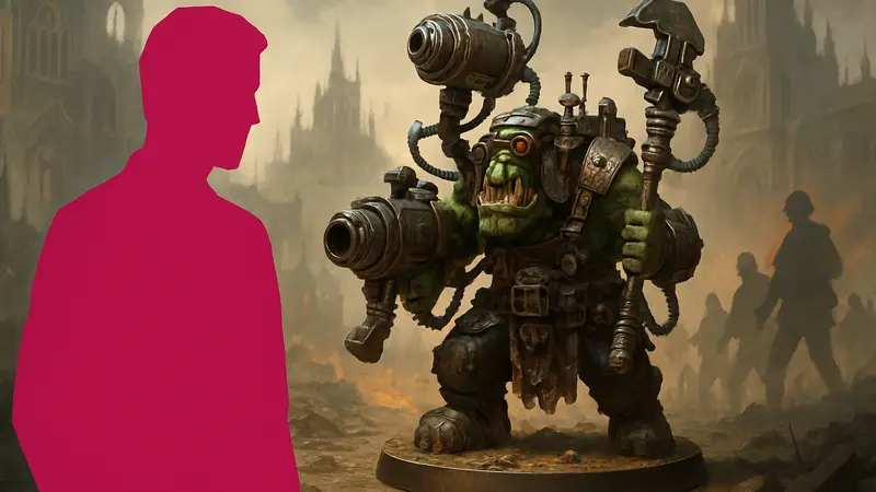 Новая миниатюра орочьего Чудилы Warhammer 40,000 из набора «Армагеддон» от Games Workshop.