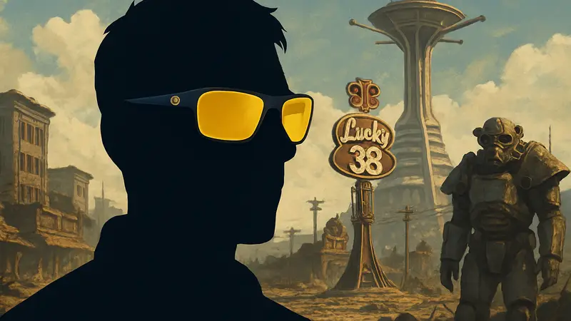 Геймерские очки Gunnar Fallout Lucky 38 в стилистике Fallout