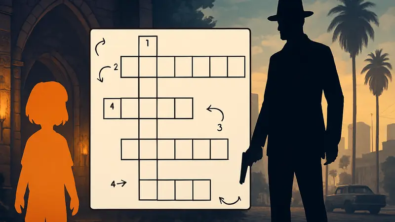 Игровой мини-кроссворд Game Rant с подсказками из Undertale и GTA