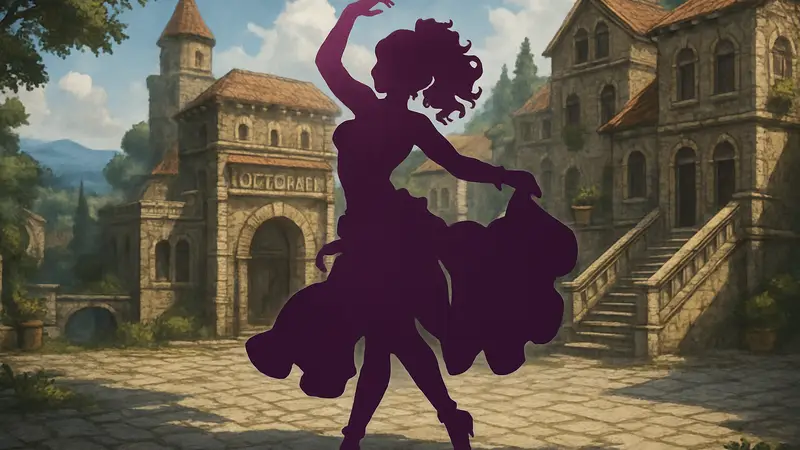 Фигурка Примроуз Азельхарт из Octopath Traveler в танцевальном наряде, релиз в 2027 году.