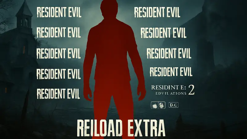 Обложка коллекции Resident Evil Reload Extra со всеми логотипами игр, предлагаемой по огромной скидке в Steam.