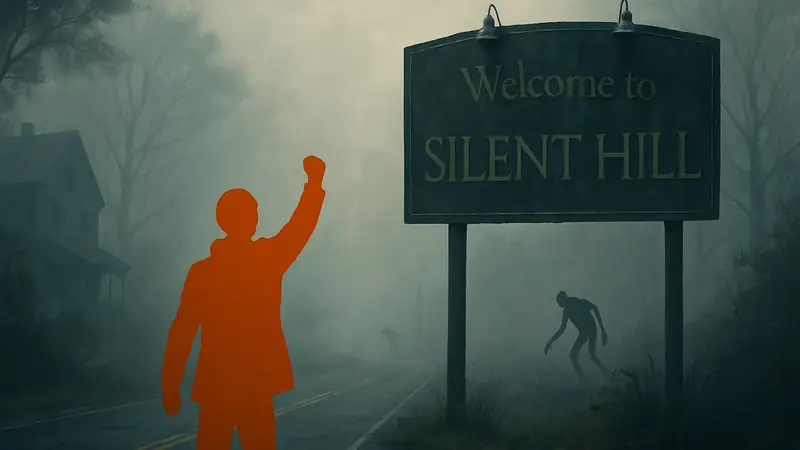 Атмосферный туманный пейзаж из нового Silent Hill, символизирующий успех игры