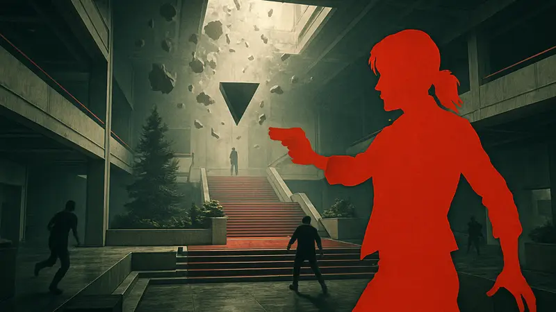 Кадр из игры Control Resonant, демонстрирующий фирменный стиль Remedy Entertainment в экшен-RPG.