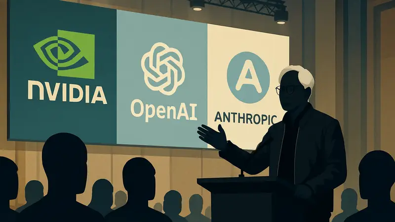 Дженсен Хуанг из Nvidia говорит о сокращении инвестиций в OpenAI и Anthropic на конференции