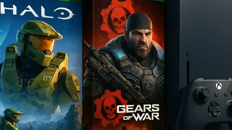 Игры Microsoft на Xbox и ПК в 2026 году, обложки Halo и Gears of War.