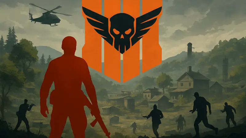 Логотип Call of Duty Warzone с символикой режима Blackout или Black Ops Royale.