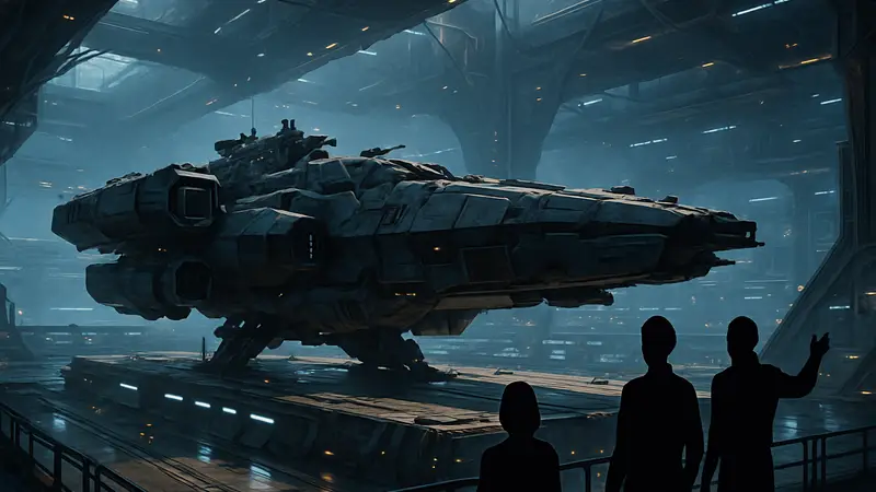 Космический корабль в X4: Foundations после обновления Empire.