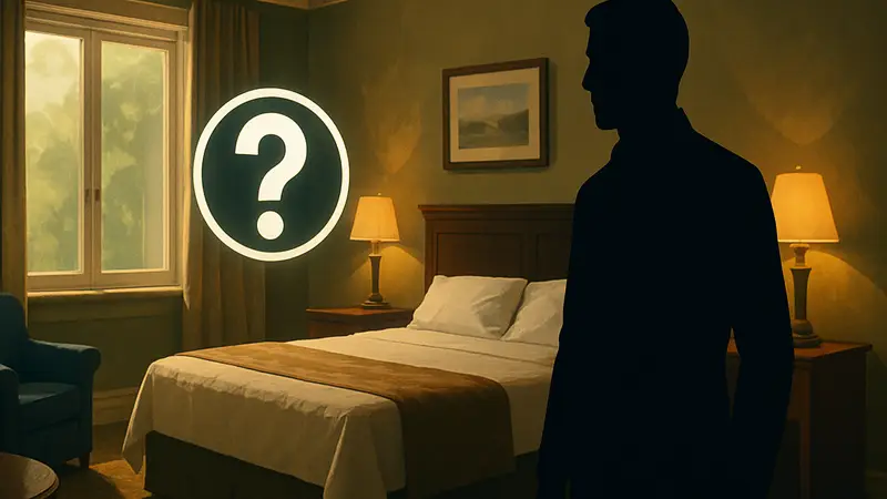 Изображение гостиничного номера из игры 007 First Light со значком челленджа