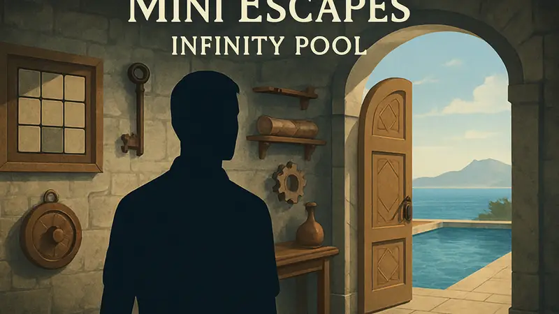 Обложка игры Mini Escapes: Infinity Pool с элементами головоломки