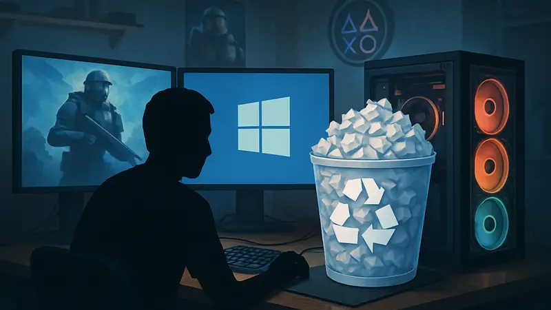 Геймерский ПК: переполненная корзина Windows размером 300 ГБ