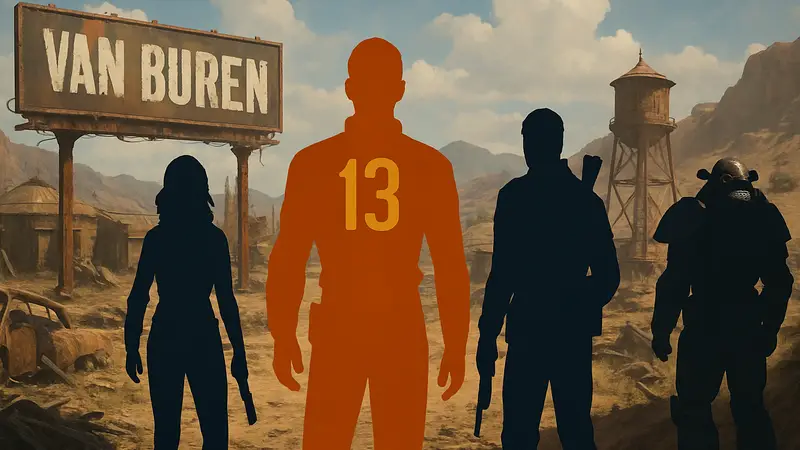 Скриншот из ремейк-мода Fallout: New Vegas — Van Buren с новым названием и персонажами.