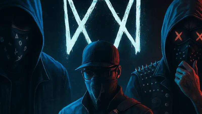 Логотип Watch Dogs на темном фоне, хакеры Watch Dogs новости