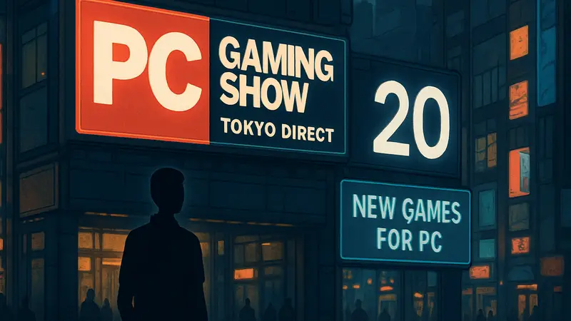 Логотип PC Gaming Show Tokyo Direct, анонс даты 20 сентября, новые игры для ПК