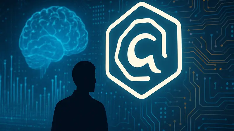 Логотип стартапа Arcee на фоне искусственного интеллекта и данных