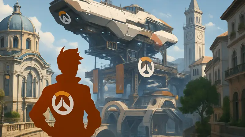 Измененная карта Overwatch 2 с новыми сюжетными элементами и визуалом.