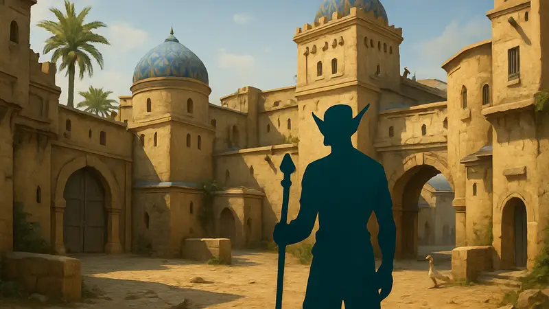 Карта Dust 2 из Counter-Strike, воссозданная в World of Warcraft, игровая локация.