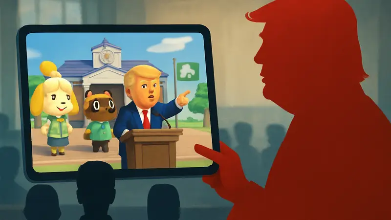 Дональд Трамп использует ИИ-изображения Animal Crossing в политических постах